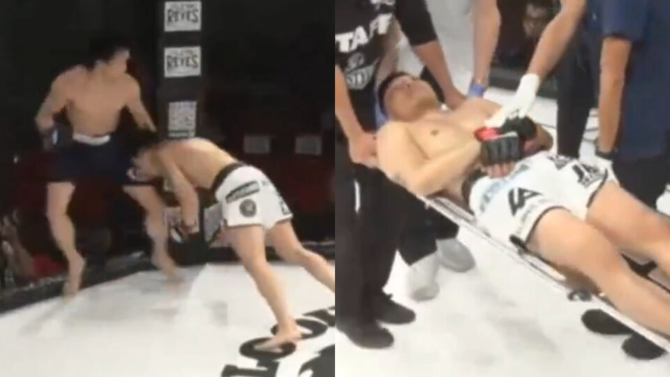 MMA Japon : Après un gros KO violent, l'adversaire évacué sur civière