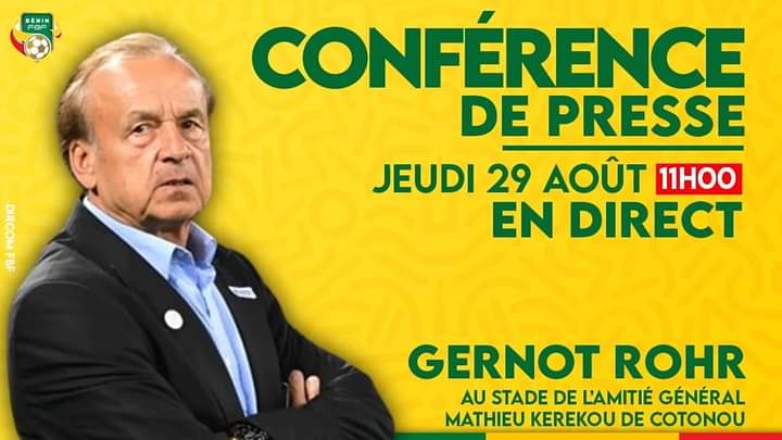 Eliminatoires Can Maroc 2025 : Gernot Rohr dévoile sa liste jeudi prochain