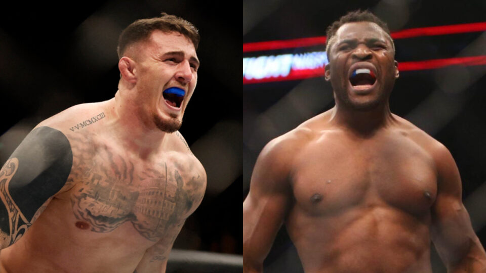 Tom Aspinall imagine un combat contre Francis Ngannou : un duel attendu dans la catégorie des poids lourds.