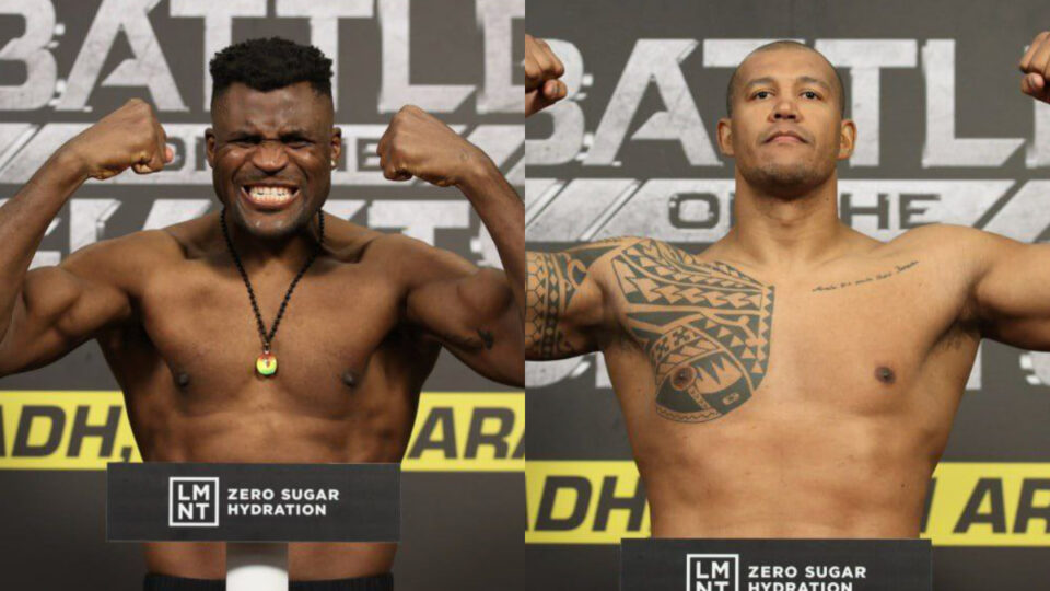 Francis Ngannou vs Renan Ferreira : la pesée validée pour le choc MMA.